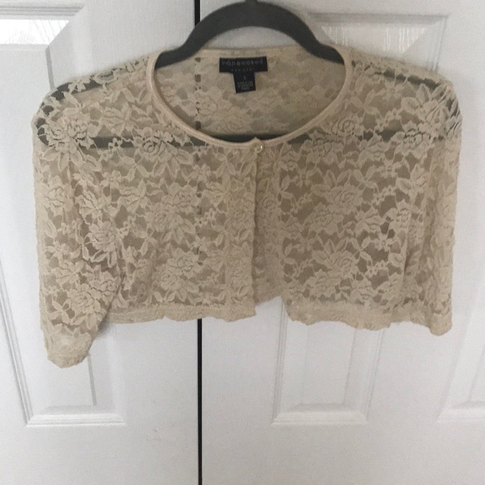 Cropped short sleeved jacket